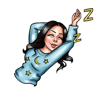 😴 Z sleep, sleeping, zz, dream, night, pajamas telegram sticker