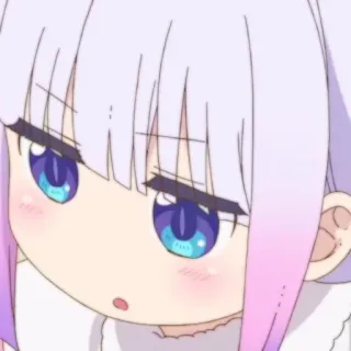 🍚 Kanna Kamui Miss Kobayashi's Dragon Maid anime, Kanna, dragão, fofo, kawaii whatsapp sticker
