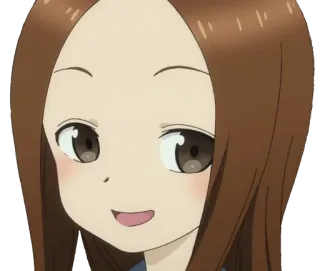 😏 Takagi Karakai Jōzu no Takagi-san Anime, Desenho animado, Garota, Sorrindo, Takagi telegram sticker