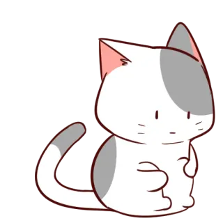 😶 แมว, สัตว์, น่ารัก, สติกเกอร์, การ์ตูน, สัตว์เลี้ยง telegram sticker