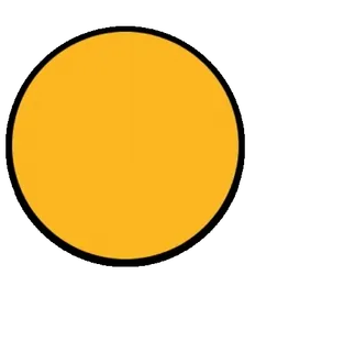 🤫 círculo, amarillo, forma, abstracto whatsapp sticker