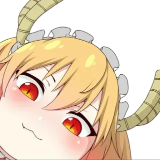 😍 Tohru Miss Kobayashi's Dragon Maid anime, drache, süß, maid, tohru telegram sticker