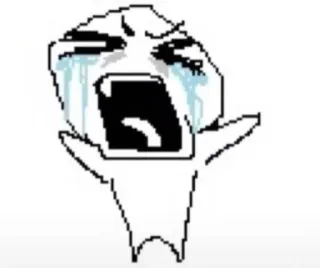 😭 Rage Guy Rage Comics telegram sticker