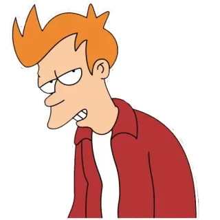 🏔 Fry Futurama kartun, Futurama, Fry, animasi, televisi, komedi telegram sticker