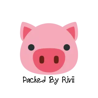 © cerdo, animal, lindo, rosa, emoji, cara, dibujo animado telegram sticker