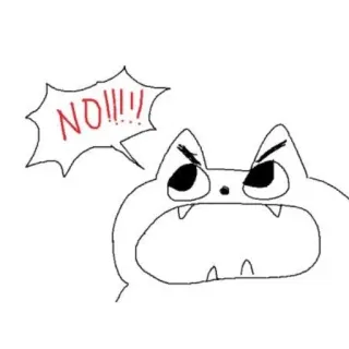 😾 NO!!!! mèo, giận dữ, không, phản đối, hình minh họa, phim hoạt hình telegram sticker
