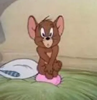 😳 Jerry Tom and Jerry cartoon, mouse, animal, funny, animation, character telegram sticker