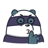 🤫 bear, middle finger, rude, insulting, gesture, sticker telegram sticker
