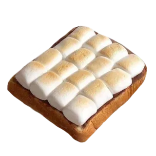 🌟 S'mores, Marshmallow, Toast, Cioccolato, Dolce, Dessert, Cibo telegram sticker