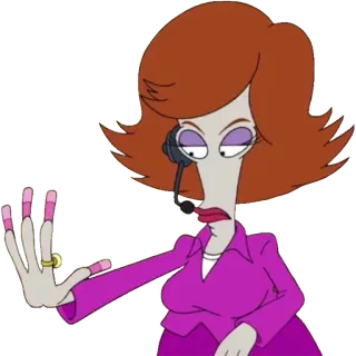 💅 Roger Smith American Dad! roger, smith, american dad, animiert, fernsehsendung, charakter telegram sticker