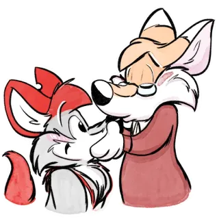 ⭐️ Cartoon, Tiere, Freundschaft, Liebe, süß, Animation telegram sticker