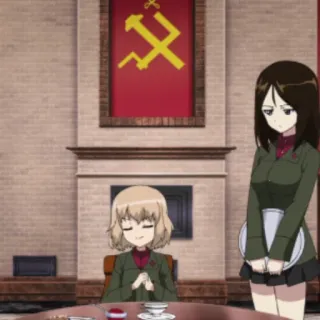 😌 Anime, Unión Soviética, Hoz y martillo, Militar, Bandera telegram sticker