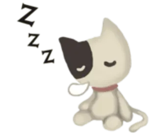 💤 Katze, schlafend, Cartoon, Tier, süß telegram sticker
