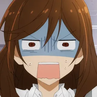 📚 anime, chocado, surpreso, desenho animado telegram sticker