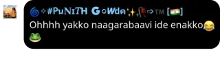 🌚 #PuNiTH G०Wda Ohhhh yakko naagarabaavi ide enakko telegram sticker