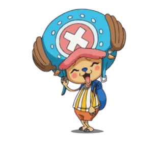 ☺️ Tony Tony Chopper One Piece Anime, Cartoon, One Piece, Chopper, Tony Tony Chopper, Rentier, Charakter telegram sticker