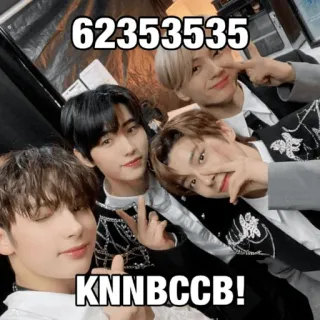 📞 62353535
KNNBCCB! korean, idols, pop music, group selfie, entertainment telegram sticker