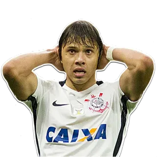 😵 CAIXA fútbol, fútbol americano, deportes, jugador, preocupado, Corinthians whatsapp sticker