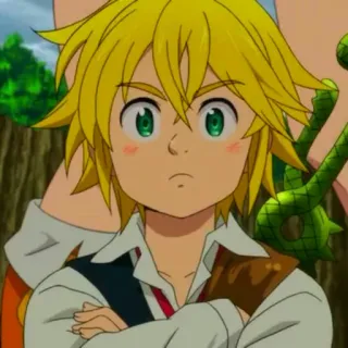 🤨 Meliodas Seven Deadly Sins Аниме, Мультфильм, Мелиодас, Семь смертных грехов telegram sticker