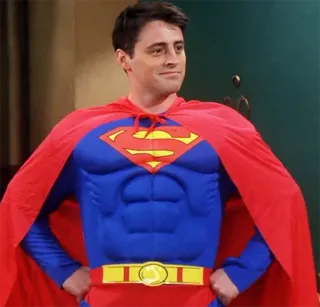 💪 Superman super-héros, costume, cosplay, Superman telegram sticker