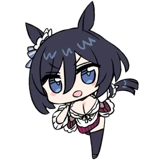 🏃‍♀️ anime, chibi, cute, girl, kawaii telegram sticker