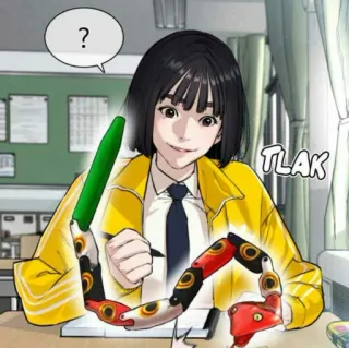 🎉 TLAK
? อนิเมะสาว, เครื่องหมายคำถาม, ชุดนักเรียน, การ์ตูน, มังงะ telegram sticker