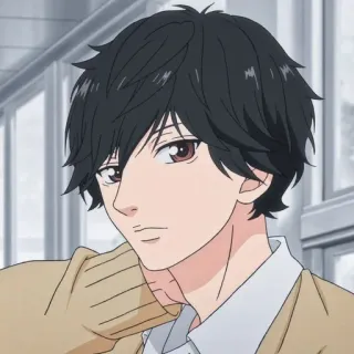 😒 Anime, Manga, Portret, Postać, Chłopak, Ilustracja telegram sticker