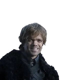 😬 Tyrion Lannister Game of Thrones Tyrion Lannister, Game of Thrones, smiling, portrait, fantasy, character telegram sticker