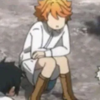 🥠 Emma The Promised Neverland anime, manga, the promised neverland, emma telegram sticker