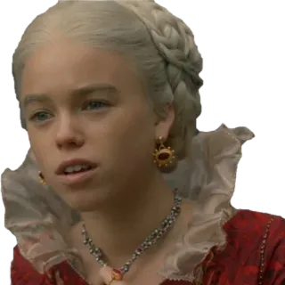 😯 Rhaenyra Targaryen House of the Dragon TV-Serie, Fantasy, Charakter, Drache, House of the Dragon, Rhaenyra Targaryen whatsapp sticker