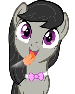 👅 pony, cartoon, animal, equine, cute telegram sticker