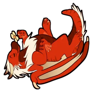 🌼 มังกร, ดอกไม้, น่ารัก, การ์ตูน, สัตว์ telegram sticker
