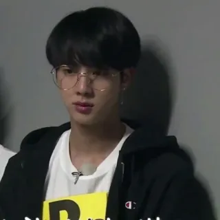 🐹 Jin kpop, bts, jin, idol, sänger, brille telegram sticker