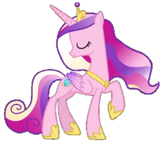 😄 Princess Cadance My Little Pony Pony, Prinzessin, Cartoon, Cadance, Magie, Einhorn whatsapp sticker