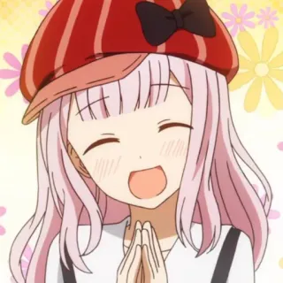 😄 Chika Fujiwara Kaguya-sama: Love Is War anime, chibi, cartoon, cute, chika, fujiwara, kaguya-sama whatsapp sticker