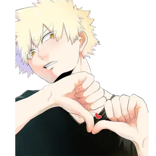 ❤️ Katsuki Bakugo My Hero Academia Anime, My Hero Academia, Katsuki Bakugo, Sticker, Herz, Charakter, Fanart telegram sticker