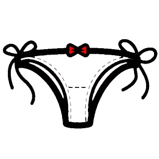 👙 ชุดชั้นใน, ชุดชั้นในเซ็กซี่, เสื้อผ้า, โบว์, จีสตริง, แฟชั่น whatsapp sticker