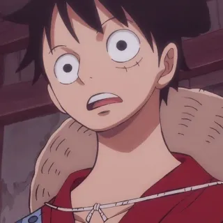 😮 Luffy One Piece Anime, One Piece, Luffy, Dessin animé telegram sticker