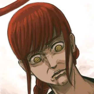 👹 Makima Chainsaw Man Аниме, Манга, Макима, Человек-бензопила, Хоррор telegram sticker