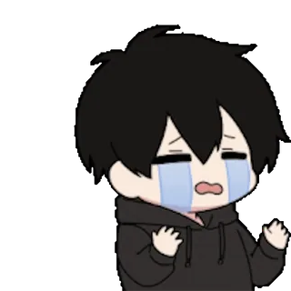😢 triste, piangere, arrabbiato, anime, emozione, manga, lacrime telegram sticker