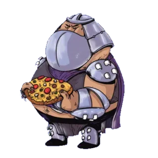🍔 Shredder Teenage Mutant Ninja Turtles Shredder, TMNT, pizza, kartun, penjahat, ninja whatsapp sticker