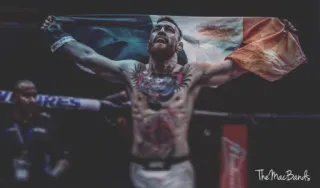 👑 Conor McGregor Конор Макгрегор, MMA, боец, чемпион, Ирландия, ирландский флаг, UFC, спортсмен whatsapp sticker