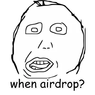 💦 when airdrop? Мем, Смешно, Юмор, Airdrop, Интернет-культура telegram sticker
