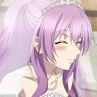🧪 动漫, 婚礼, 新娘, 女人, 头饰 telegram sticker