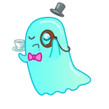 🧐 Geist, Tee, Monokel, Zylinder, Stilvoll telegram sticker