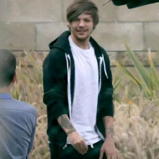 🥓 Louis Tomlinson певец, человек, улыбка, знаменитость, кэжуал, One Direction, мужчина telegram sticker