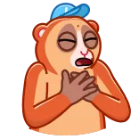 🤕 sick, ill, animal, loris, cold, sad telegram sticker