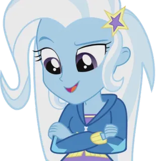 🤔 Trixie Lulamoon My Little Pony: Equestria Girls Cartoon, animiert, Figur, Trixie, Lulamoon, My Little Pony whatsapp sticker