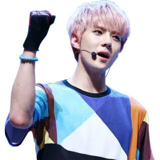 ✊️ kpop, person, music, singer, idol, performance whatsapp sticker