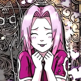 😋 Sakura Haruno Naruto Anime, Sakura, Naruto, Fanart, Słodkie telegram sticker
